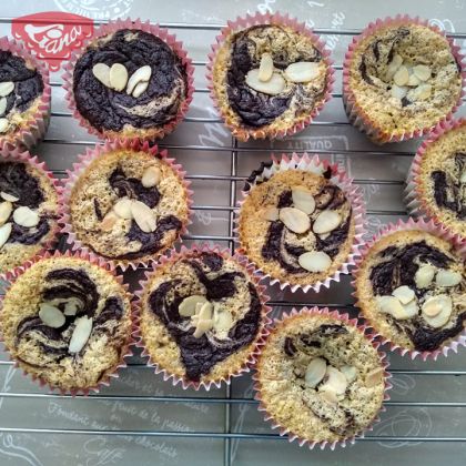 Bezlepkové brownies muffiny
