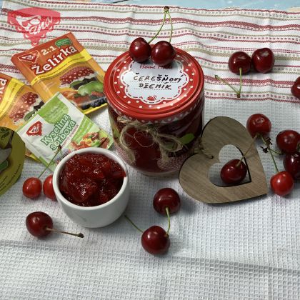 Delicious cherry jam