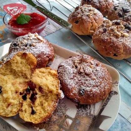 Glutenfreie Frühstücksbrötchen mit Mandeln