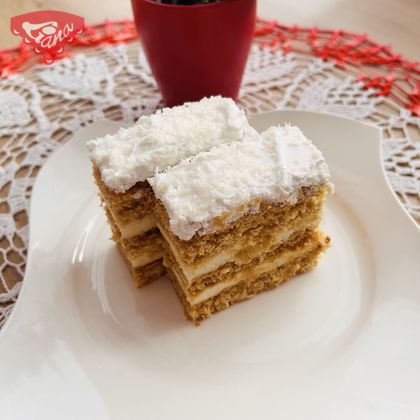 Gluten-free cream-coconut slices