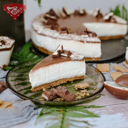 Bezlepkový kinder cheesecake