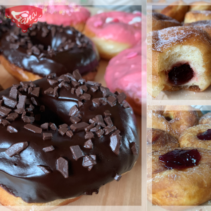 Traditionelle Donuts auf unkonventionelle Weise