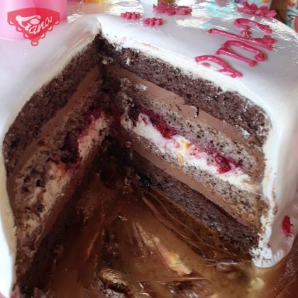 Bezlepkový dort s mascarpone-čokoládovou nádivkou