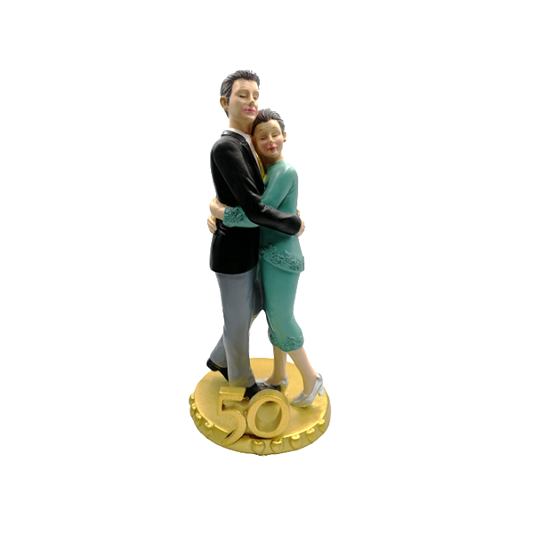 Statuette - Mr. and Mrs. - 50th wedding anniversary