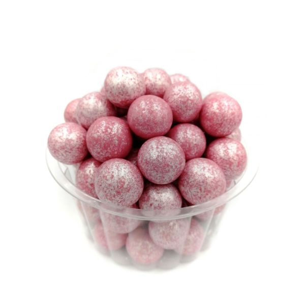 Perly čokoládové perleťové ružové 100 g