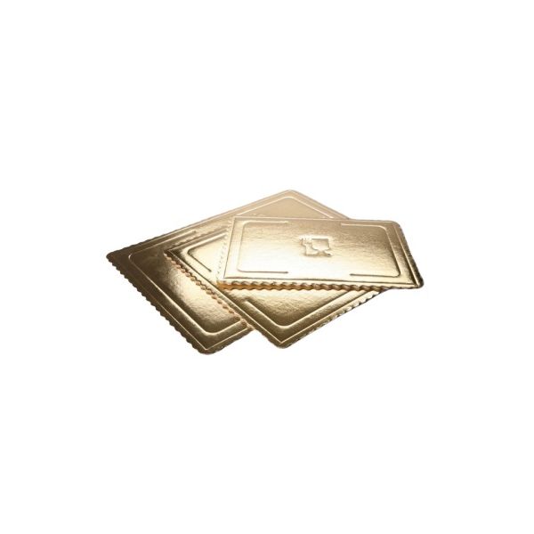 Thick golden mat 35x35cm