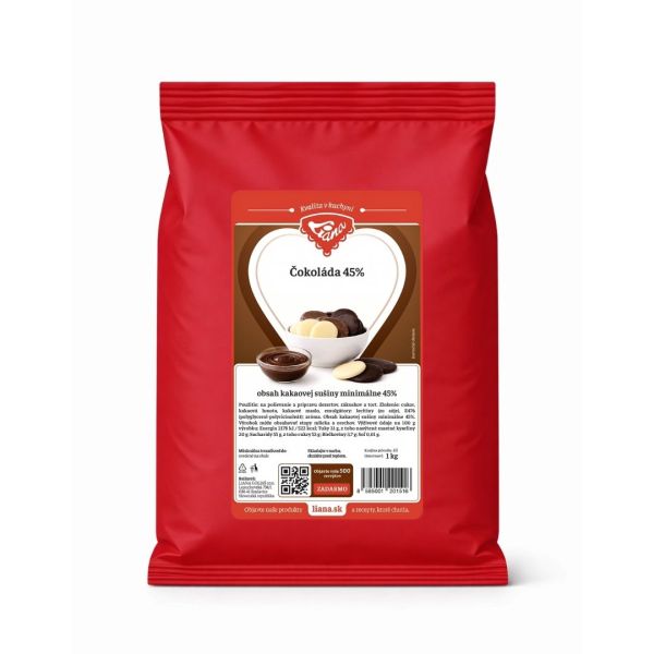 Čokoláda Liana 45% 1kg