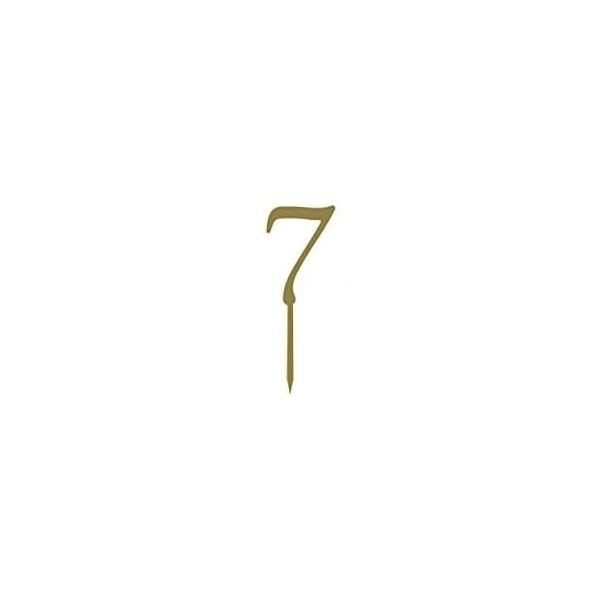 Acrylic numbers on the cake Acrylic number cake engraving, no. 7