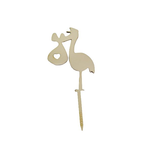 Jam stork with backpack wood