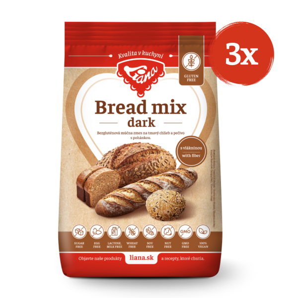 Akce 3 x Bread mix Dark Liana