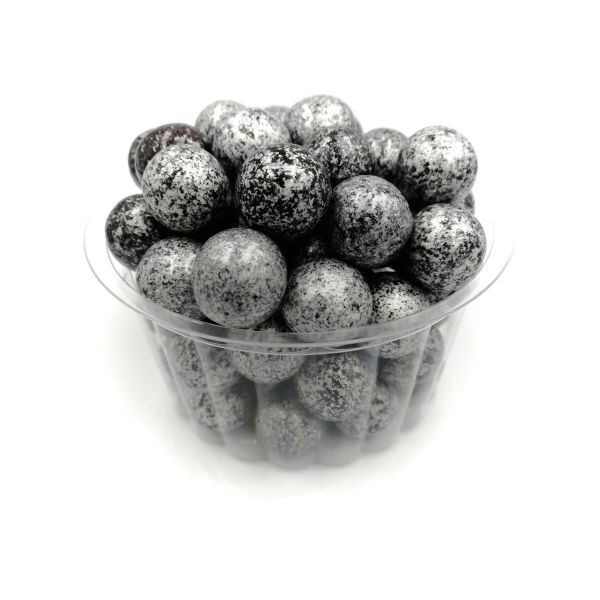 Chocolate pearl silver pearls 100 g