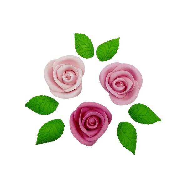 Rose großes Pastell-Set rosa 9-tlg