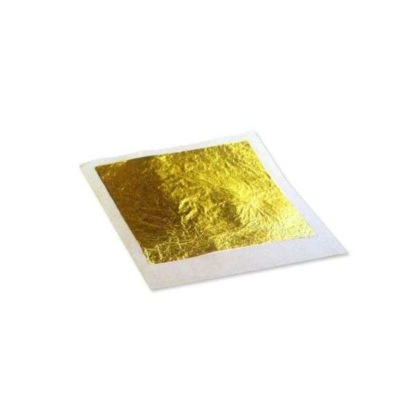 Essbares Gold 10 Blätter, 23 Karat, 8x8 cm