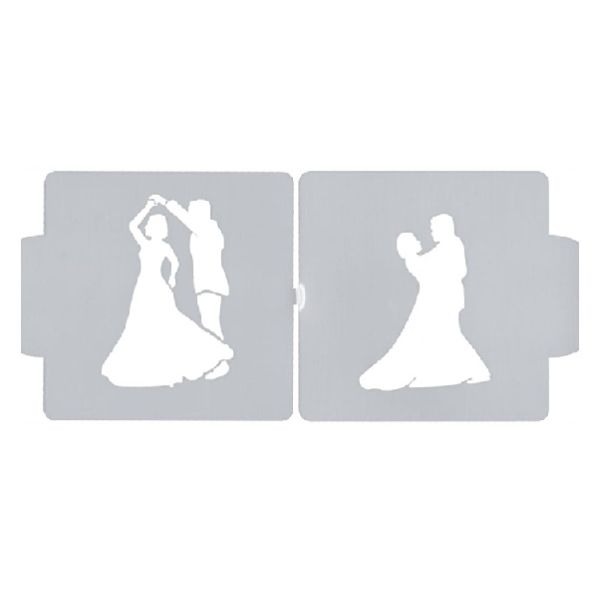 Template dancing couple - 2 pcs