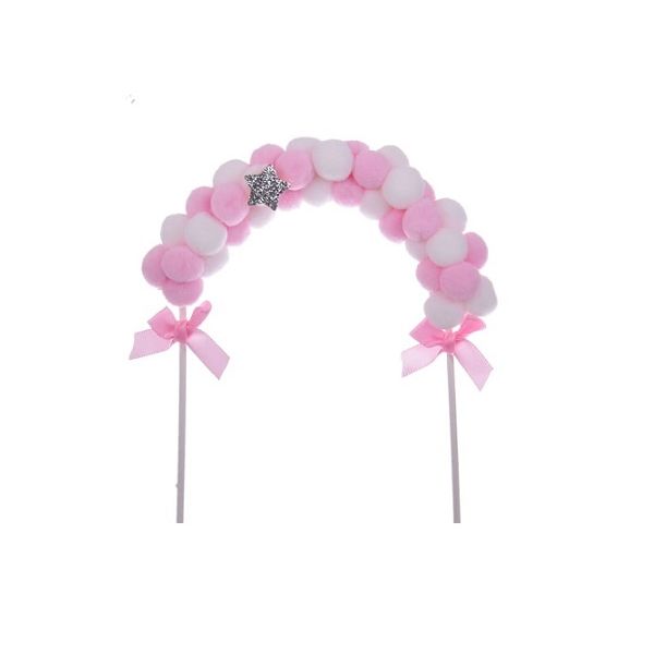 Embossing - pink balloon arch