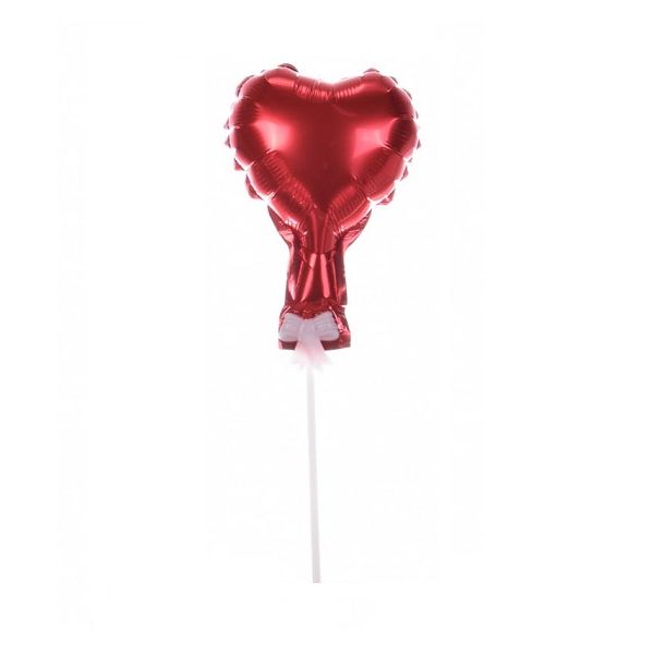 Zápich - srdce balón červený