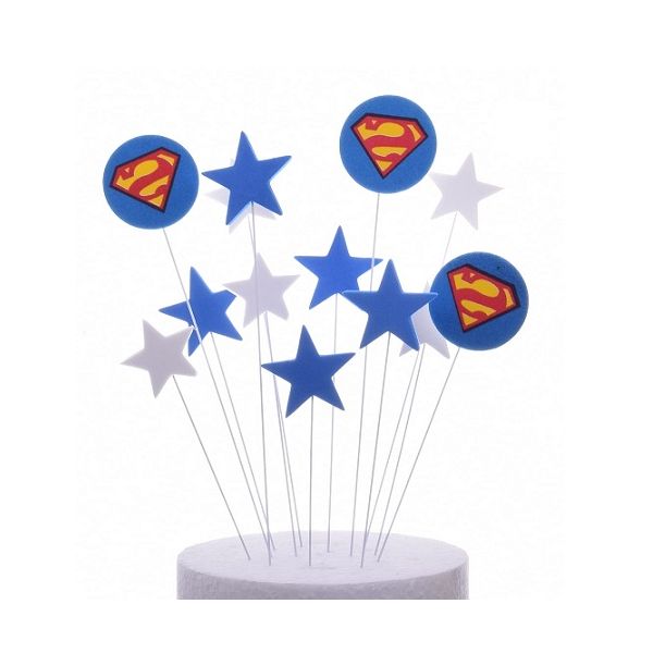 Engraving - set of Superman stars, circle