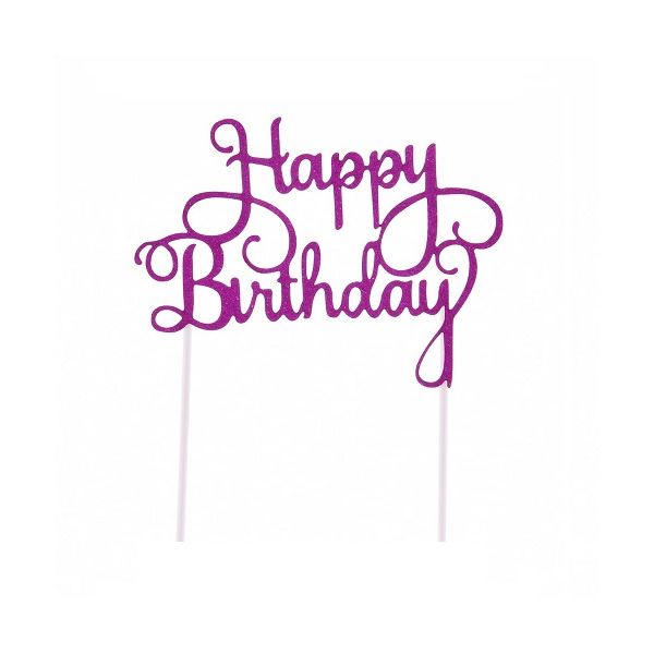 Zápich - Happy Birthday, růžový