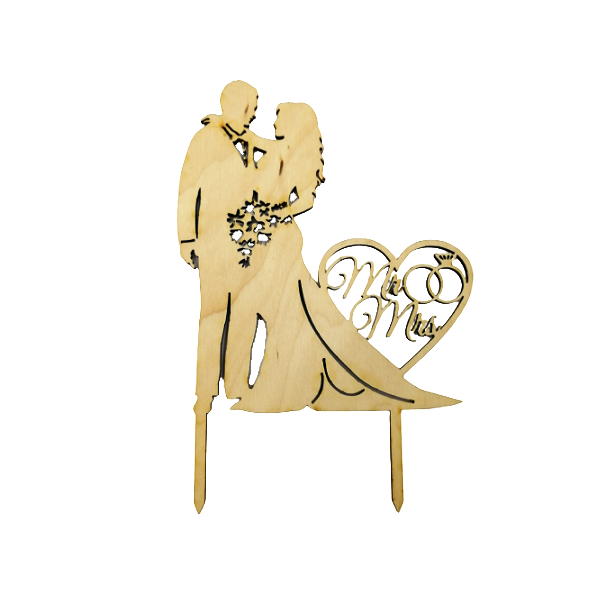 Stempel - Brautpaar + Herz MR MRS