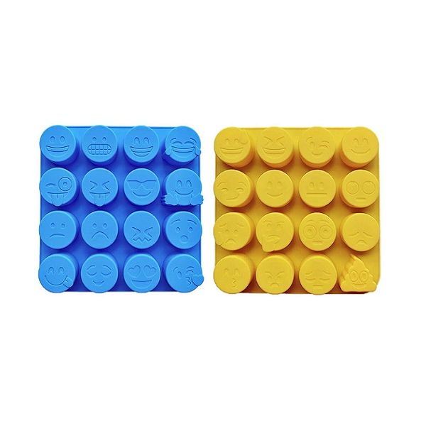 Mold silicone smileys set of 2 pcs