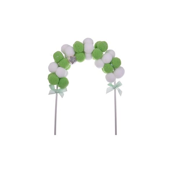 Indentation - balloon arch green XL