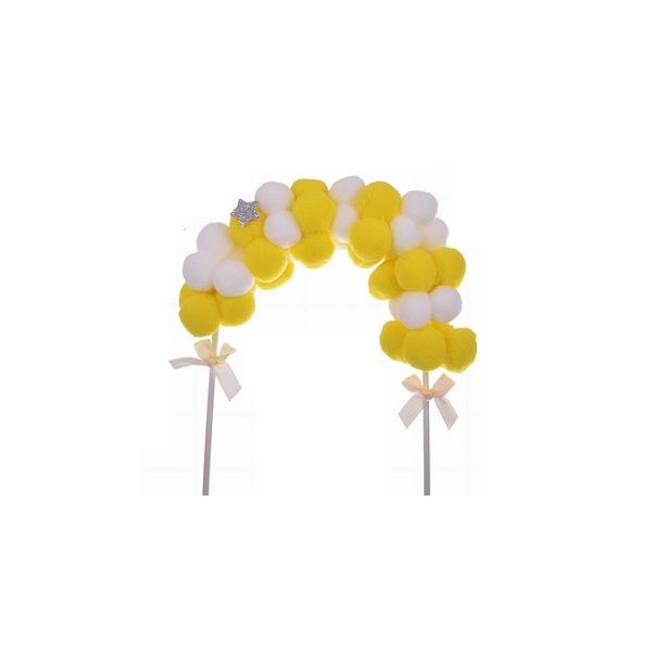 Embossment - balloon arch yellow M