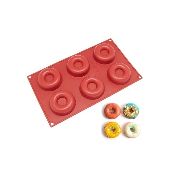 Silicone mold for donuts