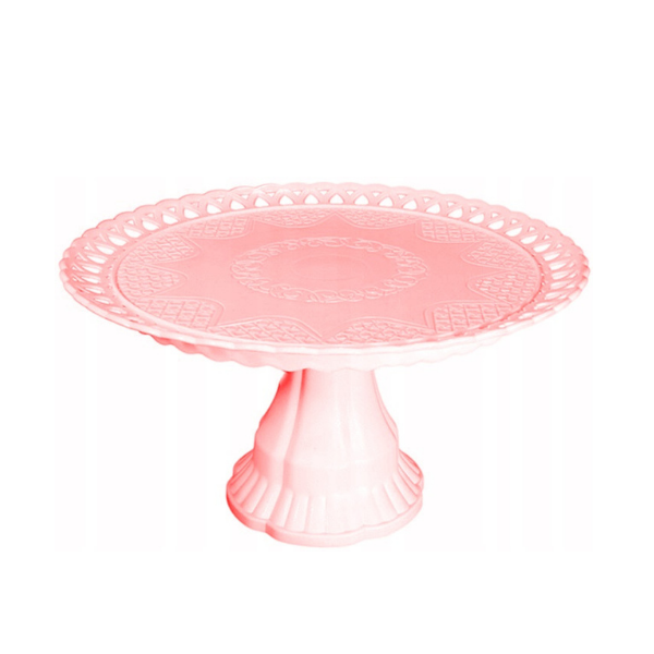 Tortatartó rózsaszín 31 cm