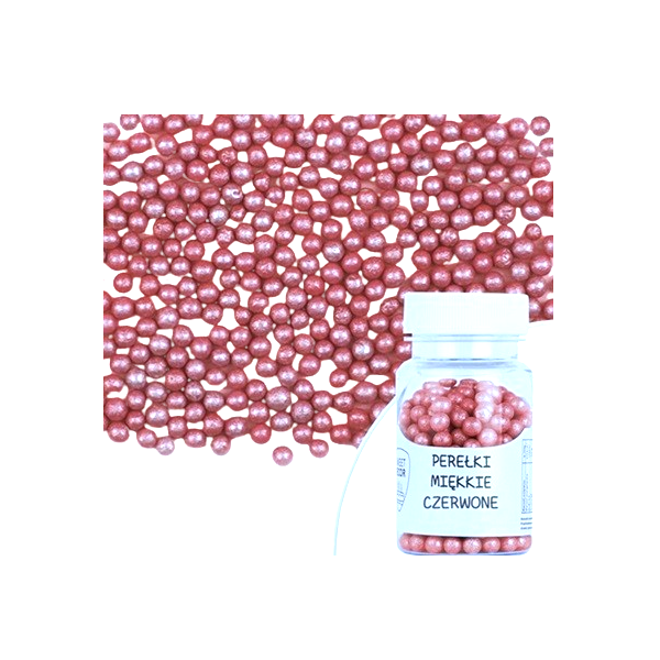 Soft pearls - red 30 g