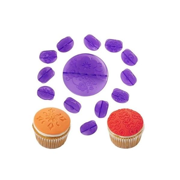 Set for decorating muffins - flower - 12 pcs