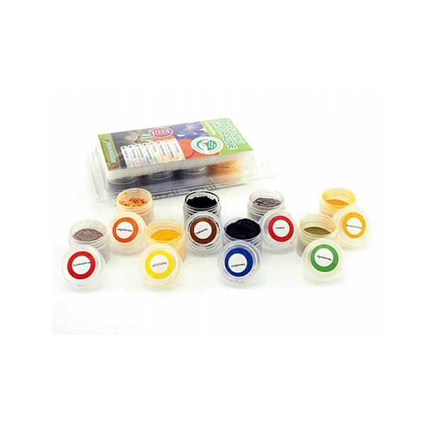 Set of natural powder colors 8 pcs Set of natural powder colors 8 pcs