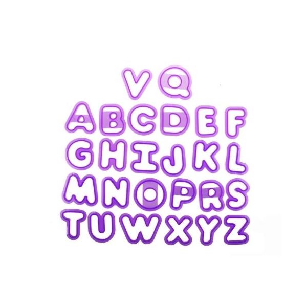 Vykrajovátky písmena 5 cm