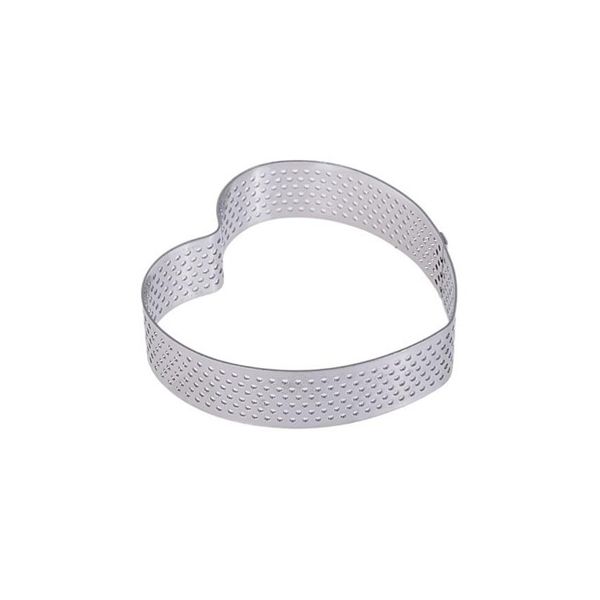 Forma na tartaletky perforovaná, kovová srdce