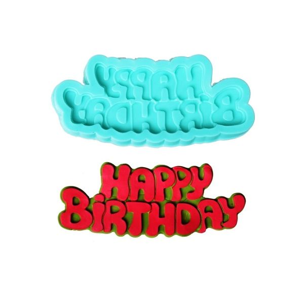 Silicone mold Happy Birthday