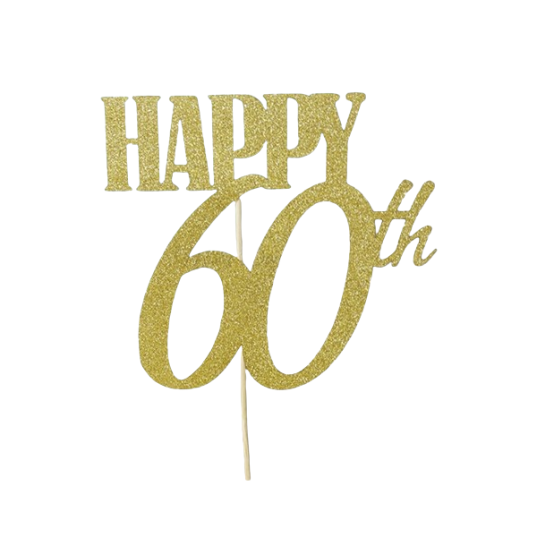 Zápich - Happy 60 zlatý