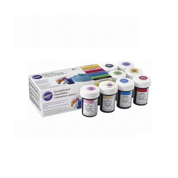 Set of gel colors Wilton 8 pcs