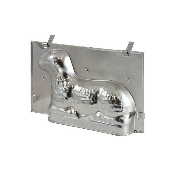 Galvanized lamb form 23 x 15 x 6 cm