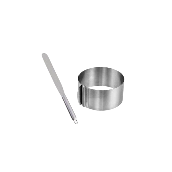 Form adjustable metal round + spatula