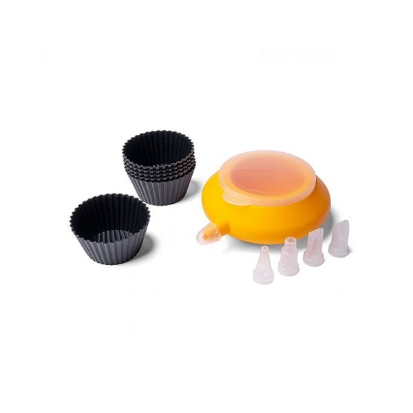 Dough dispenser and muffin molds 6 pcs