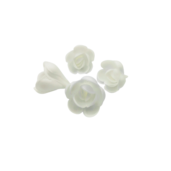 Oblátková ruža anglická malá biela