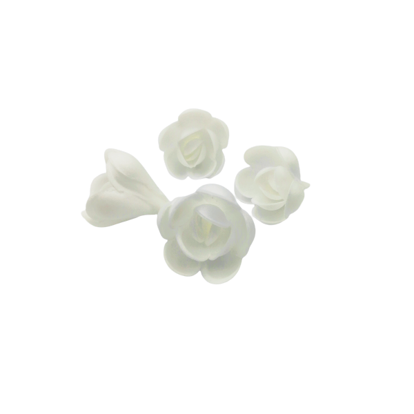 Wafer rose English small white