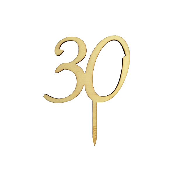 Zápich dřevěný - číslo Zápich dřevěný - číslo, 30
