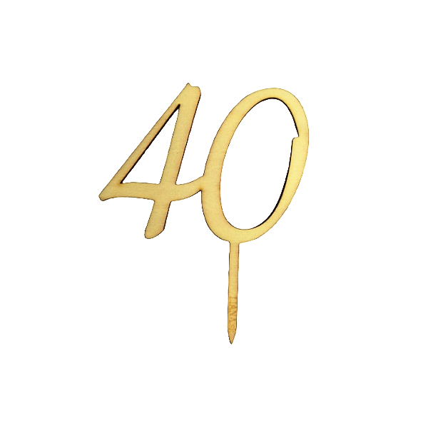 Zápich dřevěný - číslo Zápich dřevěný - číslo, 40