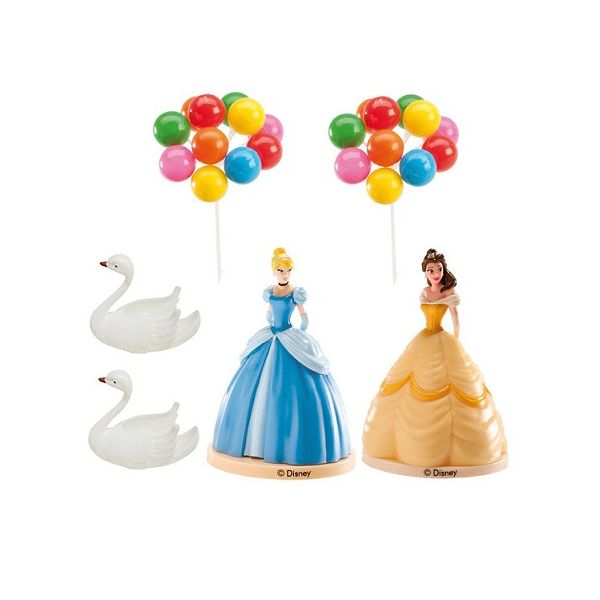 Set Prinzessin Bella und Aschenputtel + Luftballons