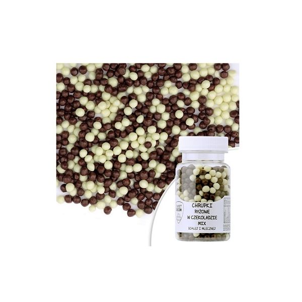 Guličky ryžové čokoládové mix 40 g Guličky ryžové čokoládové mix 40 g