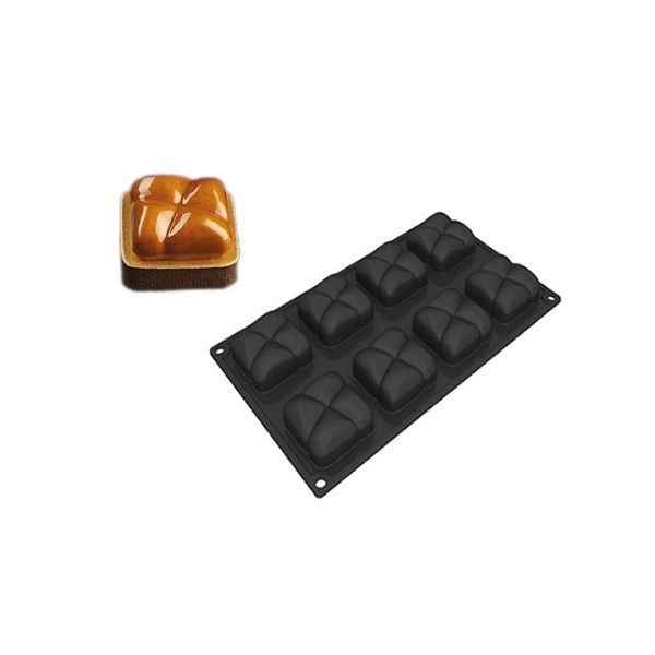 Square silicone mold 8 pcs