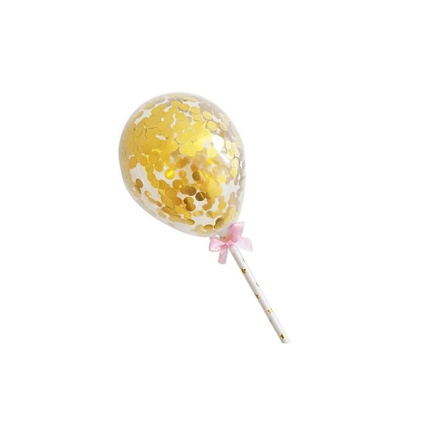 Punch - ein Ballon mit goldenem Konfetti