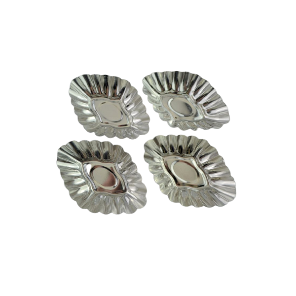 Forms for tartlets metal oval II 4 pcs