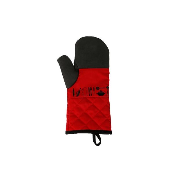 Red kitchen glove