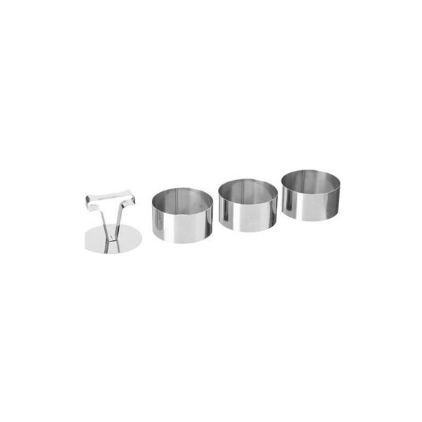 Mold stainless steel circle 3 pcs